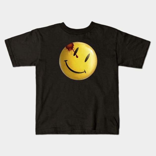 Watchmen Smiley Kids T-Shirt by nabakumov